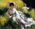 femme avec un parasol Pierre Auguste Renoir